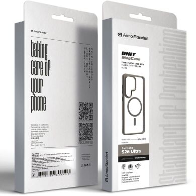 Захисний чохол ArmorStandart Unit MagSafe для Samsung Galaxy S26 Ultra (S948) - Titanium Grey