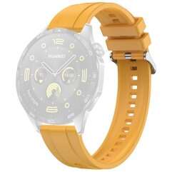 Ремешок Deexe Silicone Band для часов с шириной крепления 18 мм - Dark Yellow