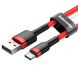 Кабель Baseus Cafule USB to Type-C (3A, 2m) CATKLF-C09 - Black / Red. Фото 2 из 18