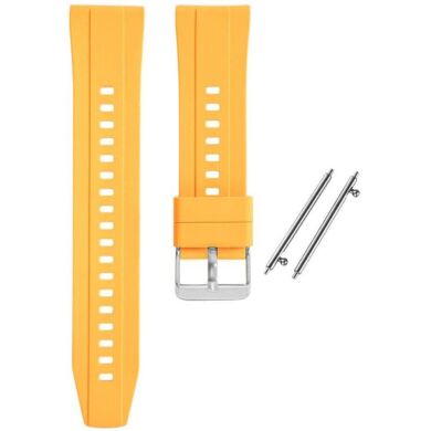 Ремешок Deexe Silicone Band для часов с шириной крепления 18 мм - Dark Yellow
