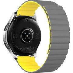 Ремешок ArmorStandart MagLink для часов с шириной крепления 22 мм - Grey / Yellow