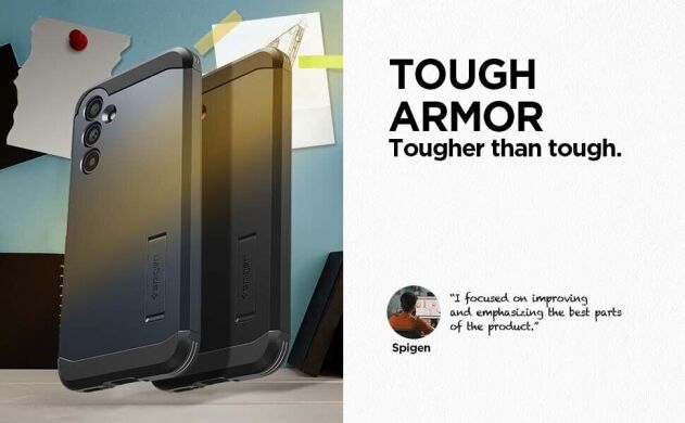 Защитный чехол Spigen (SGP) Tough Armor для Samsung Galaxy A54 (A546) - Black