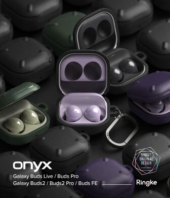 Защитный чехол Ringke Onyx (FH) для Samsung Galaxy Buds Live / Buds Pro / Buds 2 / Buds 2 Pro / Buds FE (8809818847706) - Black