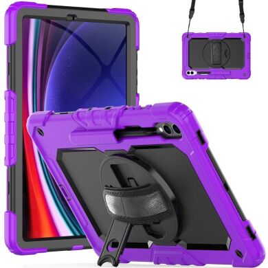 Защитный чехол Deexe Shockproof Case для Samsung Galaxy Tab S9 Plus / S10 Plus (X810/816/820/826) - Purple