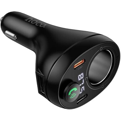FM модулятор Hoco E88 PD20W + QC3.0 (2Type-C + USB) - Black