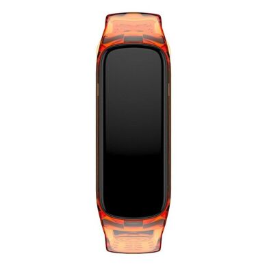 Ремешок Deexe Translucent Strap для Samsung Galaxy Fit 2 (SM-R220) - Transparent Orange