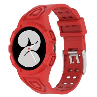 Ремешок Deexe Solid Color для Samsung Galaxy Watch 4 / 5 (44mm) - Red