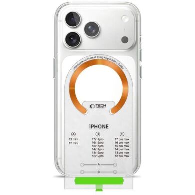 Комплект магнитных колец Tech-Protect MMP-210 Magnetic - Black / Cosmic Orange