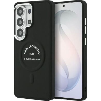 Защитный чехол Karl Lagerfeld Embossed Ring RSG Logo MagSafe для Samsung Galaxy S26 Ultra (S948) KLHMS26LPSKRSGEK - Black