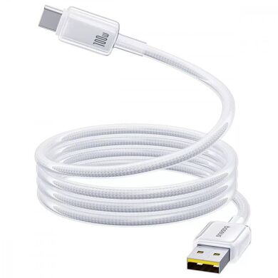Кабель Baseus Crystal USB to Type-C (100W, 2m) E0427901 - White