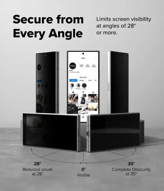 Комплект защитных стекол (2шт) Ringke Easy Slide 360 Privacy для Samsung Galaxy Fold 8 Ultra (8800328819993)