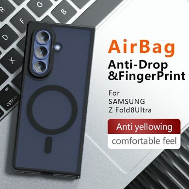 Защитный чехол Deexe Matte Skin with MagSafe для Samsung Galaxy Fold 8 Ultra - Black