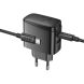Сетевое зарядное устройство Hoco CS63A Bright PD65W (USB + Type-C) + кабель Type-C to Type-C - Black. Фото 4 из 9
