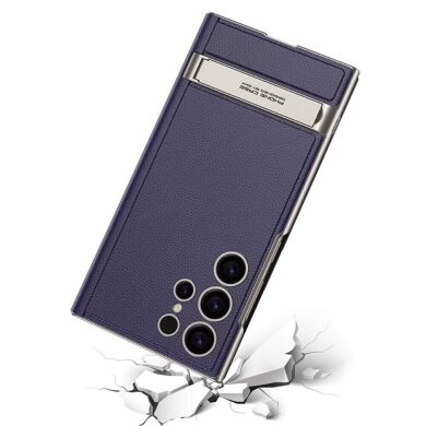 Защитный чехол GKK Wallet Case для Samsung Galaxy S24 Ultra (S928) - Carbon Fiber