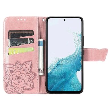 Чехол UniCase Butterfly Pattern для Samsung Galaxy A54 (A546) - Rose Gold