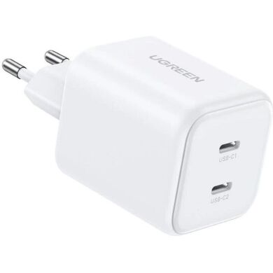 Мережевий зарядний пристрій UGREEN X526 45W 2Type-C (65154) - White