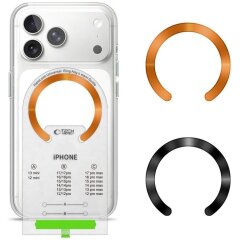 Комплект магнитных колец Tech-Protect MMP-210 Magnetic - Black / Cosmic Orange