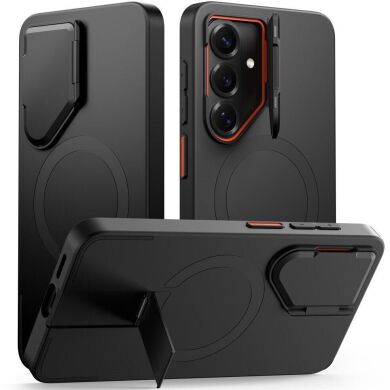 Захисний чохол Tech-Protect Kevlar Aura MagSafe для Samsung Galaxy S26 (S942) - Black / Orange