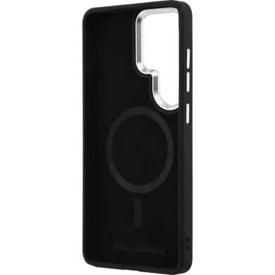Защитный чехол Karl Lagerfeld Embossed Ring RSG Logo MagSafe для Samsung Galaxy S26 Ultra (S948) KLHMS26LPSKRSGEK - Black