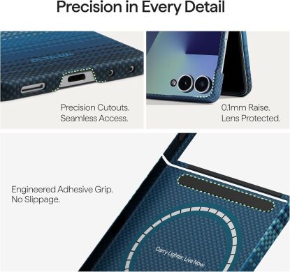 Ультратонкий чохол Pitaka Edge Case (FF) для Samsung Galaxy Flip 8 (FMFLIP8) - Moonrise