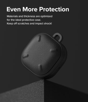 Защитный чехол Ringke Onyx (FH) для Samsung Galaxy Buds Live / Buds Pro / Buds 2 / Buds 2 Pro / Buds FE (8809818847706) - Black