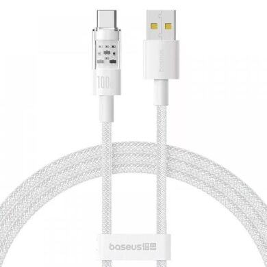 Кабель Baseus Gem USB to Type-C (100W, 1m) P10373002211-00 - White