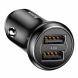 Автомобильное зарядное устройство BASEUS Gentleman 4.8A Dual-USB Car Charger (CCALL-GB01) - Black. Фото 4 из 25