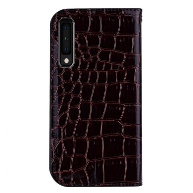 Чехол Deexe Glittery Crocodile для Samsung Galaxy A7 2018 (A750) - Black