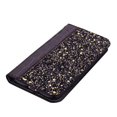 Чехол Deexe Glittery Crocodile для Samsung Galaxy A7 2018 (A750) - Black