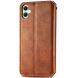 Чехол Deexe Rhombus Wallet для Samsung Galaxy A05 (A055) - Brown. Фото 5 из 6