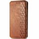 Чехол Deexe Rhombus Wallet для Samsung Galaxy A05 (A055) - Brown. Фото 4 из 6