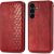 Чохол Deexe Rhombus Wallet для Samsung Galaxy S26 FE - Red