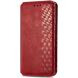 Чохол Deexe Rhombus Wallet для Samsung Galaxy S26 FE - Red