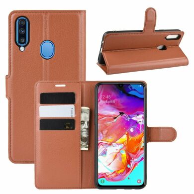 Чохол-книжка Deexe Book Type для Samsung Galaxy A20s (A207) - Brown