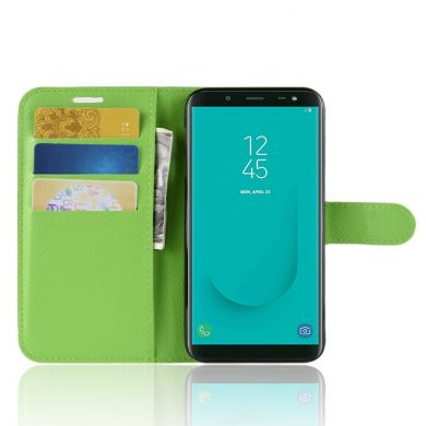 Чехол-книжка Deexe Book Type для Samsung Galaxy J6 2018 (J600) - Green