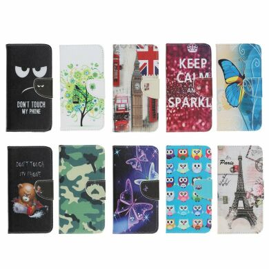 Чехол-книжка Deexe Color Wallet для Samsung Galaxy A20s (A207) - Quote Keep Calm and Sparkle