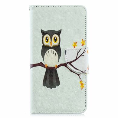 Чохол-книжка Deexe Color Wallet для Samsung Galaxy A40 (А405) - An Owl Standing on Branch