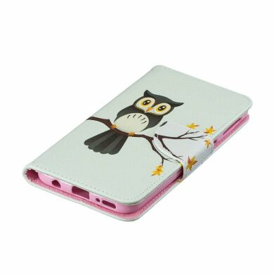 Чохол-книжка Deexe Color Wallet для Samsung Galaxy A40 (А405) - An Owl Standing on Branch