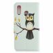 Чохол-книжка Deexe Color Wallet для Samsung Galaxy A40 (А405) - An Owl Standing on Branch