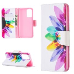 Чехол-книжка Deexe Color Wallet для Samsung Galaxy A52 (A525) / A52s (A528) - Flower