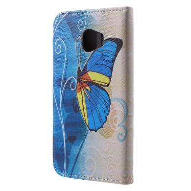 Чехол-книжка Deexe Color Wallet для Samsung Galaxy J4 2018 (J400) - Blue Butterfly