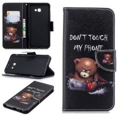Чехол-книжка Deexe Color Wallet для Samsung Galaxy J4+ (J415) - Bear And Its Warnings