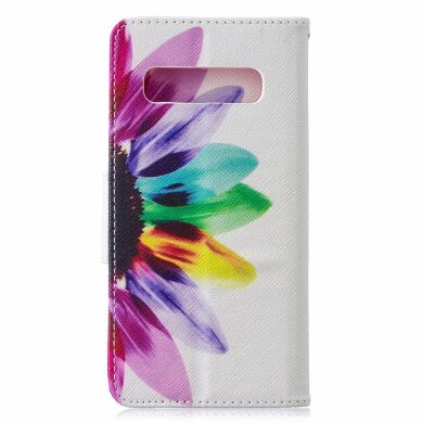 Чохол-книжка Deexe Color Wallet для Samsung Galaxy S10 (G973) - Petals Pattern