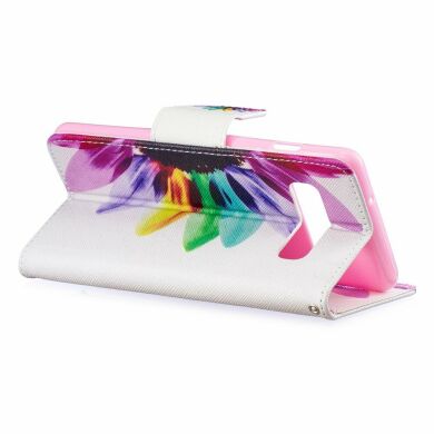 Чохол-книжка Deexe Color Wallet для Samsung Galaxy S10 (G973) - Petals Pattern