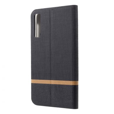 Чехол-книжка Deexe Lines Texture для Samsung Galaxy A7 2018 (A750) - Black