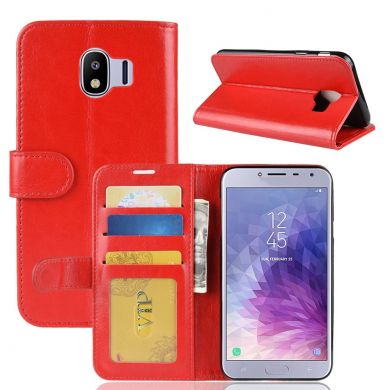 Чехол-книжка Deexe Wallet Style для Samsung Galaxy J4 2018 (J400) - Red