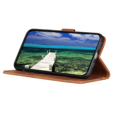 Чехол-книжка KHAZNEH Retro Wallet для Samsung Galaxy A73 - Brown