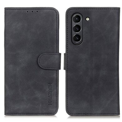 Чехол-книжка KHAZNEH Retro Wallet для Samsung Galaxy S21 FE (G990) - Black