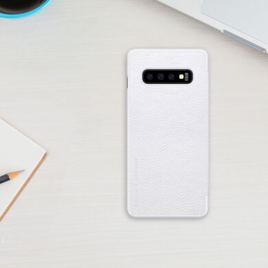 Чохол-книжка NILLKIN Qin Series для Samsung Galaxy S10 Plus - White