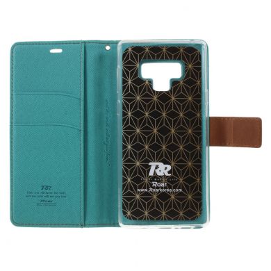 Чохол-книжка ROAR KOREA Cloth Texture для Samsung Galaxy Note 9 - Green